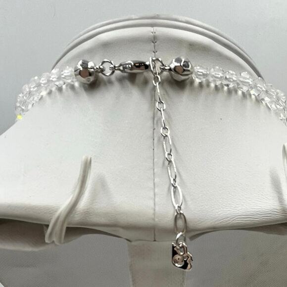 Swarovski Vintage Graduated
 Faceted Crystal Bead Necklace Statement Jewelry - Picture 7 of 16